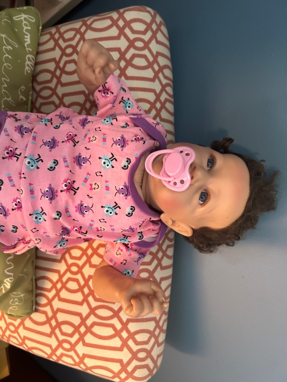 Baby Doll with Patterned Onesie - Picture 10 of 16